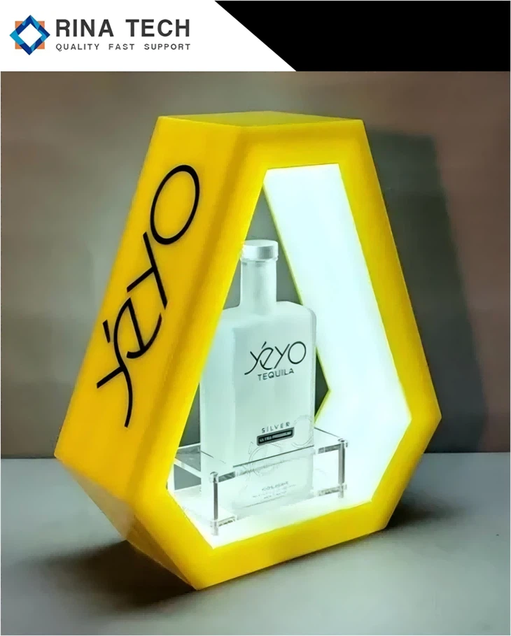 LED Acrylic Wine Display Stand